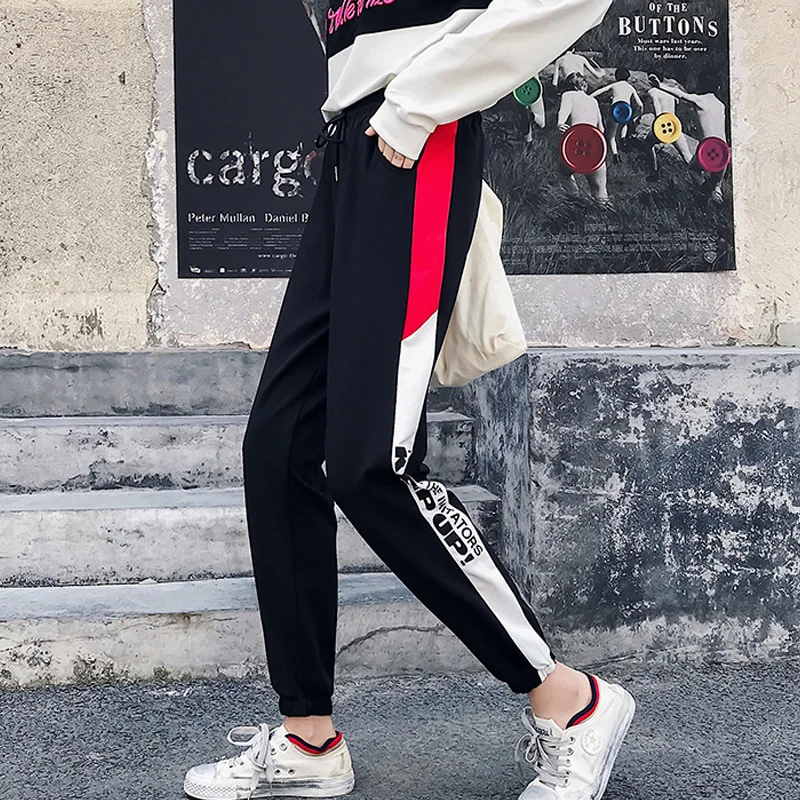 harajuku Fashion Colorful Side-stripe sweat Pants Female Casual Loose Elastic Waist Chic Pockets streetwear Women's Spring Pants
harajuku Fashion Colorful Side-stripe sweat Pants Female Casual Loose Elastic Waist Chic Pockets streetwear Women's Spring Pants