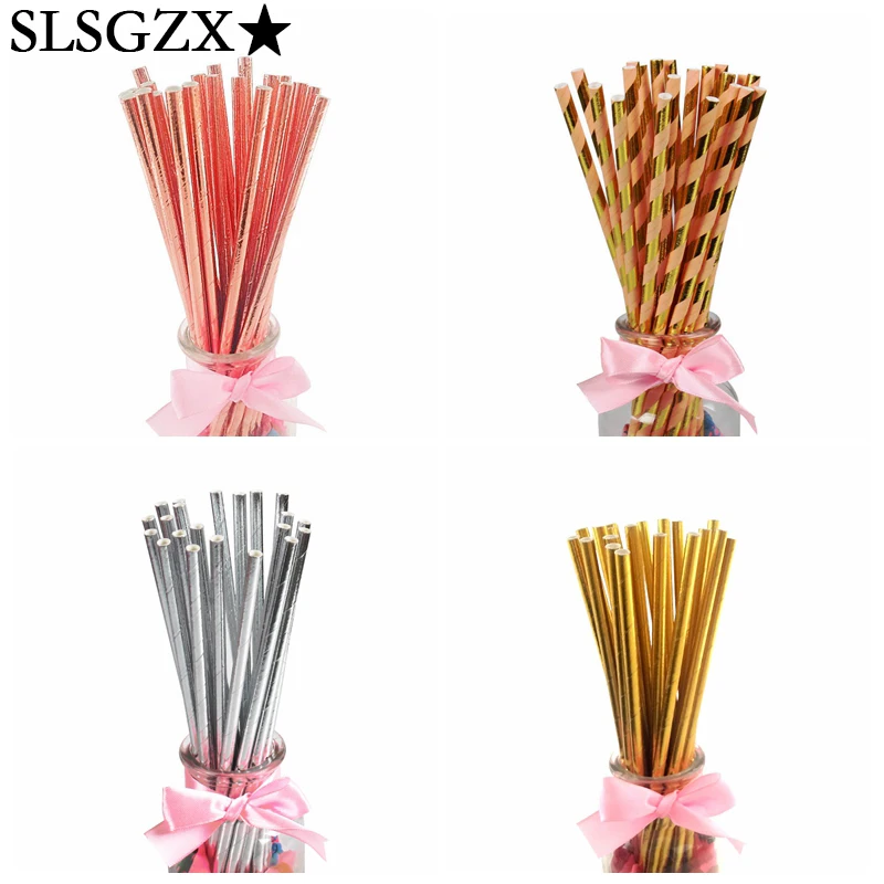 25Pcs Foil Gold Rose Gold Silver Paper Straws Wedding Favors Star Drinking Straws Birthday Party Decoration Kids Party Supplies
25Pcs Foil Gold Rose Gold Silver Paper Straws Wedding Favors Star Drinking Straws Birthday Party Decoration Kids Party Supplies
