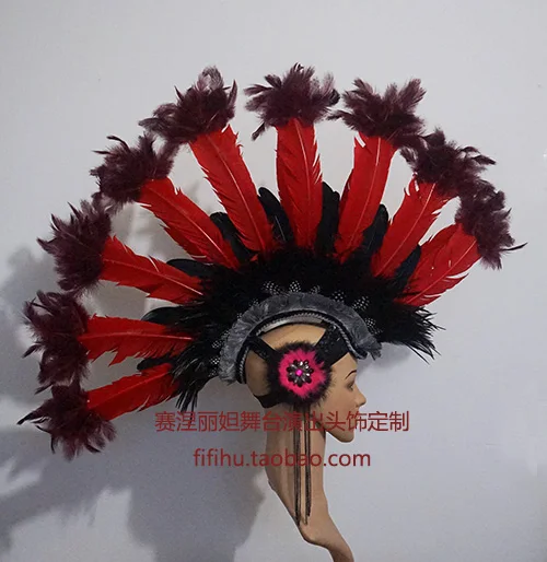 Custom-made exaggerated Moxi dry feathered stage performance headwear accessories
Custom-made exaggerated Moxi dry feathered stage performance headwear accessories