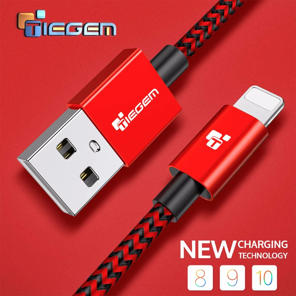TIEGEM USB Cable for iPhone 6 7 2.5A Fast Charging iOS 8 10 USB Charger Data Cable for iPhone 5S 5 8 X Pad Mobile Phone Cables
TIEGEM USB Cable for iPhone 6 7 2.5A Fast Charging iOS 8 10 USB Charger Data Cable for iPhone 5S 5 8 X Pad Mobile Phone Cables