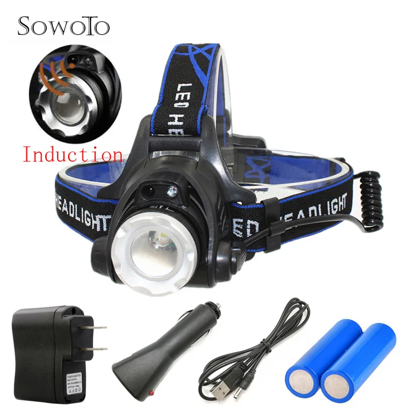5000Lm IR Sensor Induction Micro USB Rechargeable Powerful LED Headlamp Headlight XML-T6 Head Lamp Fishing Light Lantern 18650
5000Lm IR Sensor Induction Micro USB Rechargeable Powerful LED Headlamp Headlight XML-T6 Head Lamp Fishing Light Lantern 18650