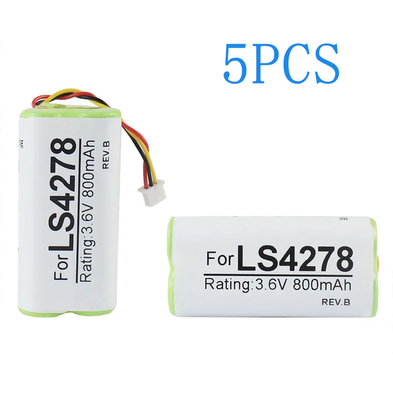 5PCS Ni-MH Battery for Zebra Symbol Motorola LS4278 DS4278 DS6878 Scanner 3.6V 800mAh 82-67705-01 Replacement Battery
5PCS Ni-MH Battery for Zebra Symbol Motorola LS4278 DS4278 DS6878 Scanner 3.6V 800mAh 82-67705-01 Replacement Battery