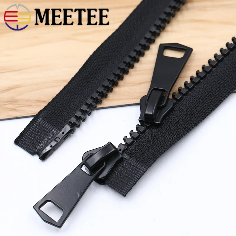 Meetee 2pcs 60-120cm 8# Resin Double Head Zipper Down Jacket Zipper DIY Long Clothing Two-way Slider Hand Sewing Materials ZA004
Meetee 2pcs 60-120cm 8# Resin Double Head Zipper Down Jacket Zipper DIY Long Clothing Two-way Slider Hand Sewing Materials ZA004