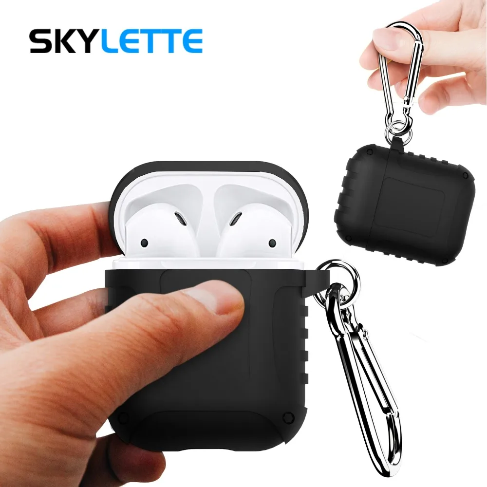 Silicone Case For Airpods For Air Pods Earphone Protective Cover Shockproof Waterproof Hangable for iPhone 7 8 Plus X XR Headset
Silicone Case For Airpods For Air Pods Earphone Protective Cover Shockproof Waterproof Hangable for iPhone 7 8 Plus X XR Headset