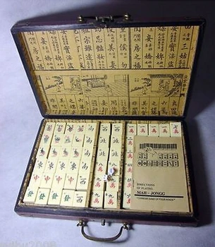 ZSR 812+++++Mahjong 144 Mah-Jong Set/& Bamboo Piece with box Decoration Garden Decoration 100% Tibetan silver Bronze
ZSR 812+++++Mahjong 144 Mah-Jong Set/& Bamboo Piece with box Decoration Garden Decoration 100% Tibetan silver Bronze