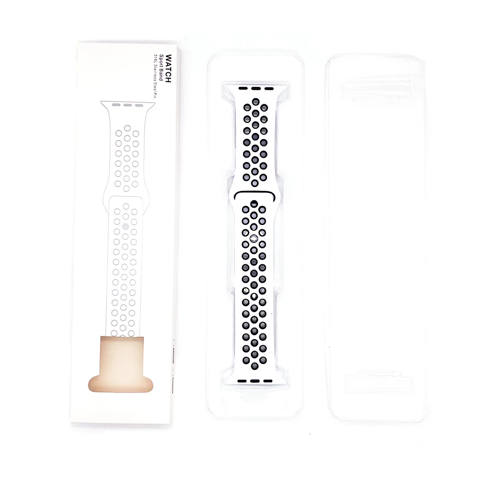 20Pcs/Lot Simple Package Band Boxes 1:1 for Apple Watch Nike+ Silicone Band Series Seller Best Wholesale Watchband Gift Boxes
20Pcs/Lot Simple Package Band Boxes 1:1 for Apple Watch Nike+ Silicone Band Series Seller Best Wholesale Watchband Gift Boxes