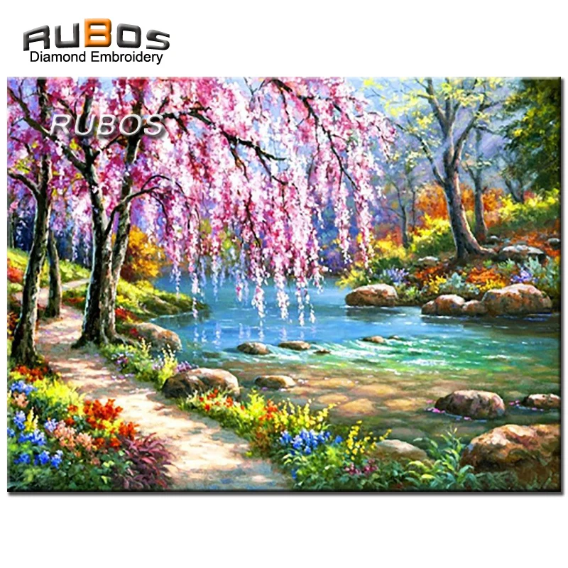 RUBOS DIY 5D Sakura by the river needlework diamond embroidery diamond painting diamond mosaic Rubik's Cube complete sticker set
RUBOS DIY 5D Sakura by the river needlework diamond embroidery diamond painting diamond mosaic Rubik's Cube complete sticker set