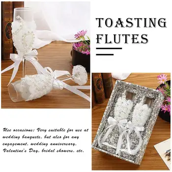 Champagne Flutes,Champagne Flutes Glasses Wedding Glasses For Bride & Groom,Toasting Gift Sets For Couples - Engagement, Wedding
Champagne Flutes,Champagne Flutes Glasses Wedding Glasses For Bride & Groom,Toasting Gift Sets For Couples - Engagement, Wedding
