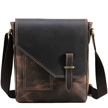 TIANHOO bag men brand genuine leather bags mens shoulder crazy horse leather retro style for male man
TIANHOO bag men brand genuine leather bags mens shoulder crazy horse leather retro style for male man