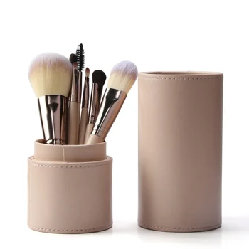 New 7Pcs Makeup Brush Set With Storage Box Powder Brush Foundation Brush Eyelash Eye Shadow Lip Eyebrow Brush Kit PU Holder
New 7Pcs Makeup Brush Set With Storage Box Powder Brush Foundation Brush Eyelash Eye Shadow Lip Eyebrow Brush Kit PU Holder