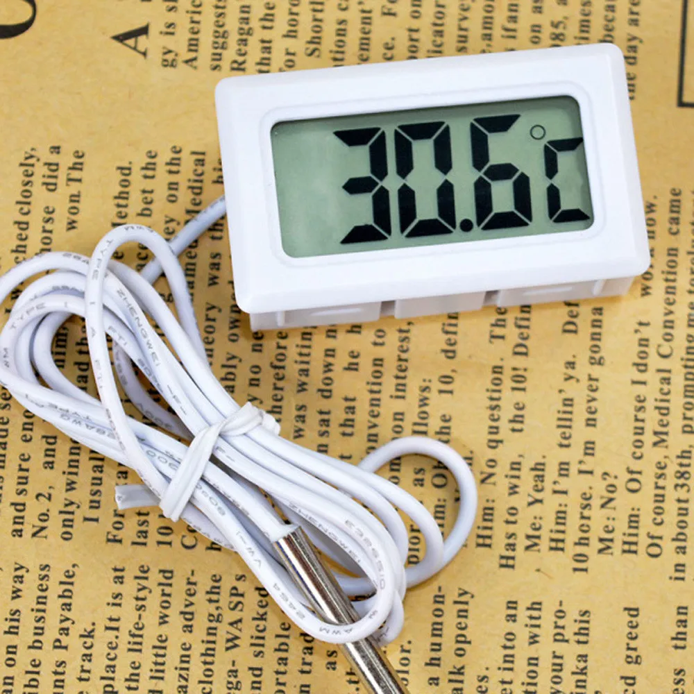High Quality 2018 ISHOWTIENDA Fashion Celsius Digital Thermometer Aquarium Refrigerator Temperature Detector Gift
High Quality 2018 ISHOWTIENDA Fashion Celsius Digital Thermometer Aquarium Refrigerator Temperature Detector Gift