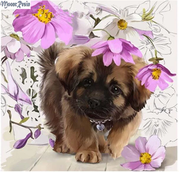 MOONCRESIN 5D Diamond Mosaic Puppy And Flowers Pattern Sticker Full Square Diamond Embroidery Diy Diamond Painting Decoration
MOONCRESIN 5D Diamond Mosaic Puppy And Flowers Pattern Sticker Full Square Diamond Embroidery Diy Diamond Painting Decoration