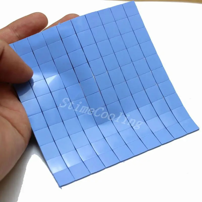 100PCS Lot 10X10x1MM Blue High Quality Thermal Conductive Compound Pad For Mini Heatsink Chip GPU VGA
100PCS Lot 10X10x1MM Blue High Quality Thermal Conductive Compound Pad For Mini Heatsink Chip GPU VGA