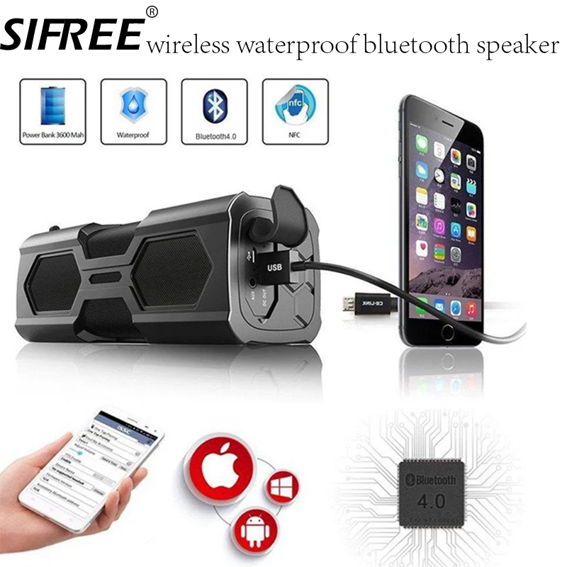 Portable Speaker Waterproof Wireless Bluetooth Speaker Built in Battery Power Bank soundbar music player Support For xiaomi PC
Portable Speaker Waterproof Wireless Bluetooth Speaker Built in Battery Power Bank soundbar music player Support For xiaomi PC