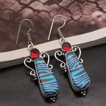 Trendy RedGarnet Natural Stripe Jasper925 Sterling Silver Women Dangle Earrings 2 Inch AK33
Trendy RedGarnet Natural Stripe Jasper925 Sterling Silver Women Dangle Earrings 2 Inch AK33
