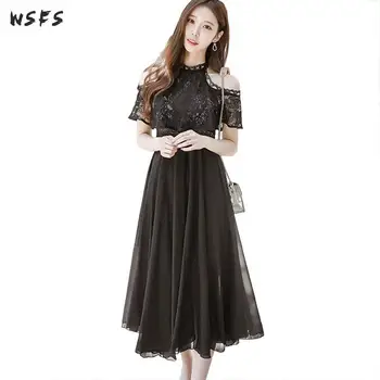 Summer Lace Dresses Halter Slash Neck Sleeve Womens Dress Bodycon Office Ladies See Through Sexy Party Maxi Vintage Sundress2018
Summer Lace Dresses Halter Slash Neck Sleeve Womens Dress Bodycon Office Ladies See Through Sexy Party Maxi Vintage Sundress2018