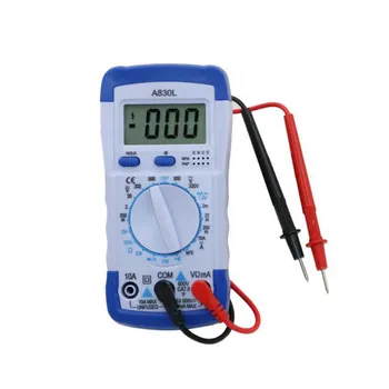 MINI Pocket Hand-held LCD Digital Multimeter DC AC Voltage Diode Freguency Multitester Volt Tester Test Current 500mA/250V A830L
MINI Pocket Hand-held LCD Digital Multimeter DC AC Voltage Diode Freguency Multitester Volt Tester Test Current 500mA/250V A830L