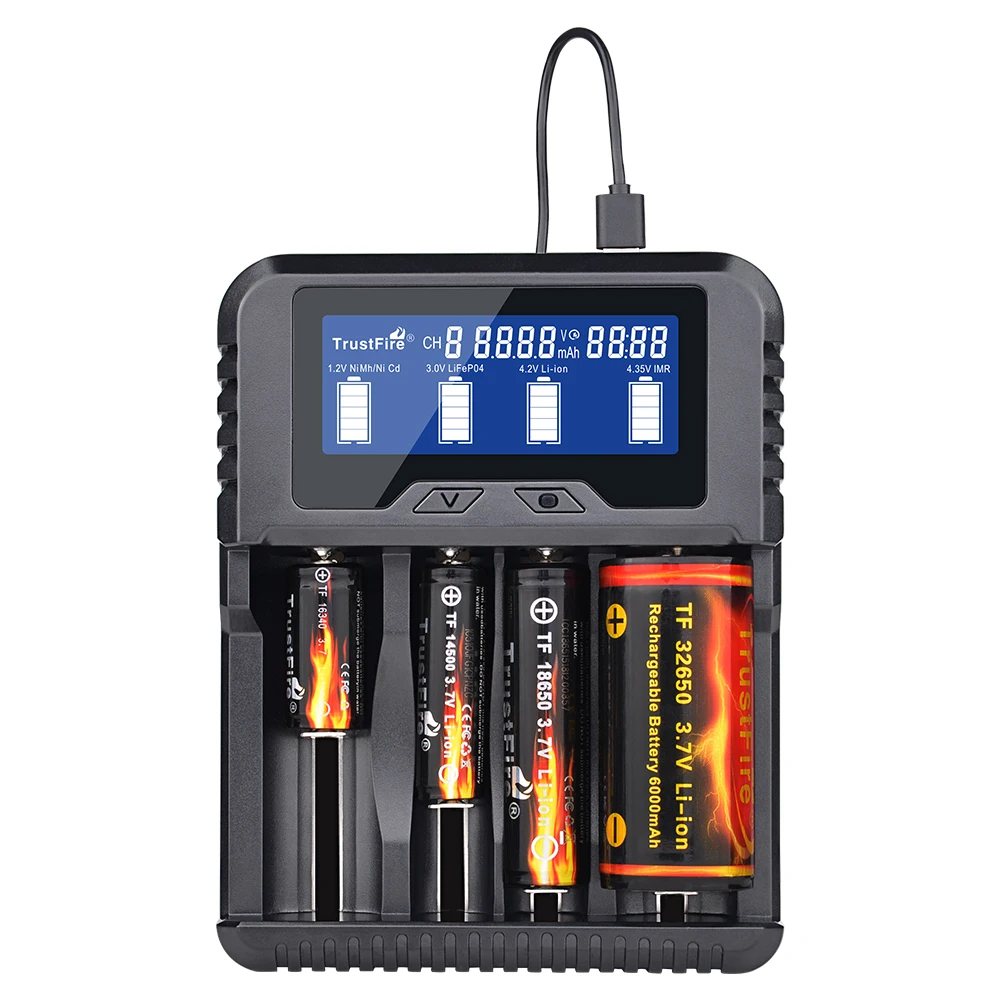 TrustFire TR-020 Quick Charger3.0 USB Charger QC3.0 Smart Battery ChargerSet 18650 /26650 /32650 battery charger
TrustFire TR-020 Quick Charger3.0 USB Charger QC3.0 Smart Battery ChargerSet 18650 /26650 /32650 battery charger