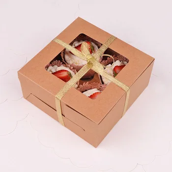 20pcs/lot-16*16*7.5cm Cattle paperboard 4 cupcake boxes Gift box cookies candy Western-style snack box DIY Baking packing boxes
20pcs/lot-16*16*7.5cm Cattle paperboard 4 cupcake boxes Gift box cookies candy Western-style snack box DIY Baking packing boxes