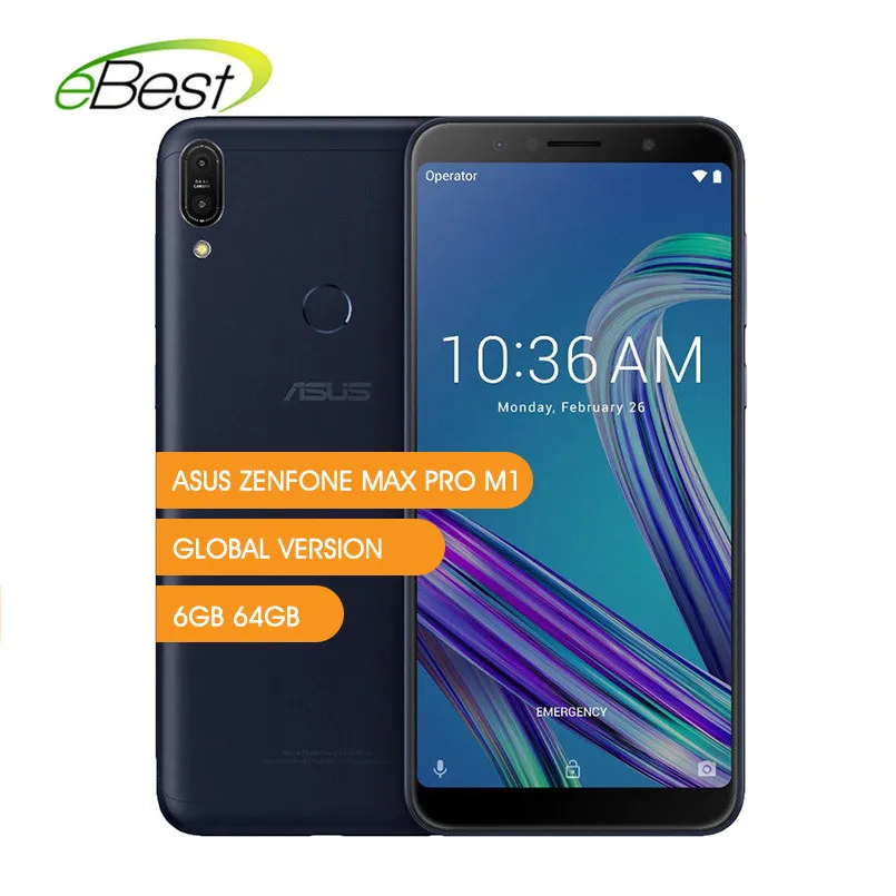 Global Version Asus ZenFone Max Pro M1 ZB602KL Touch Android Cellphone 6.0'' 4G LTE SnapDragon 636 Octa core 5000mAh Smartphone
Global Version Asus ZenFone Max Pro M1 ZB602KL Touch Android Cellphone 6.0'' 4G LTE SnapDragon 636 Octa core 5000mAh Smartphone