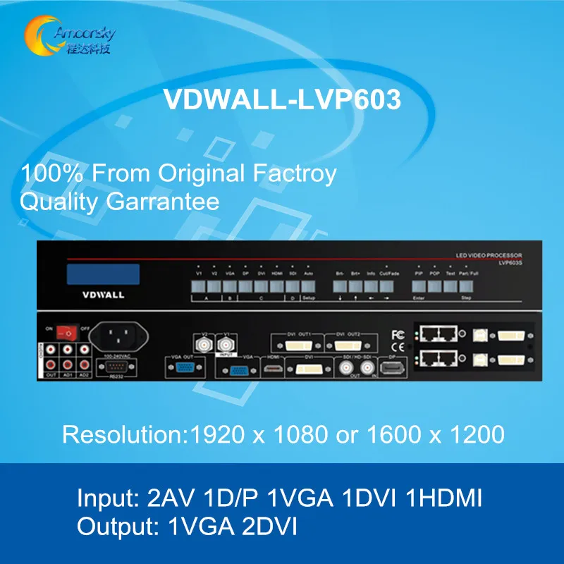 original Video switcher vdwall lvp603 for large-scale stage and theatre led screen
original Video switcher vdwall lvp603 for large-scale stage and theatre led screen