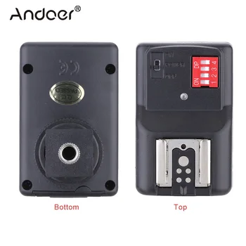 Andoer 16 Channel Wireless Remote Flash Trigger Set 1 Transmitter +4 Receivers +1 Sync Cord for Canon Nikon Vivitar Speedlite
Andoer 16 Channel Wireless Remote Flash Trigger Set 1 Transmitter +4 Receivers +1 Sync Cord for Canon Nikon Vivitar Speedlite