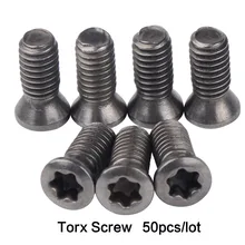 50pcs/lot M1.8 M2 M2.5 M3 M3.5 M4 M5 M6 torx screw for carbide turning inserts CNC lathe tool accessory alloy steel 12.9
50pcs/lot M1.8 M2 M2.5 M3 M3.5 M4 M5 M6 torx screw for carbide turning inserts CNC lathe tool accessory alloy steel 12.9