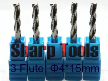 4x15MM 3 Flute Solid Carbide End Mill Wood CNC Bits Cutter, Work Sharp CNC Wood Cutter Tools for Woodworking Engraving Milling
4x15MM 3 Flute Solid Carbide End Mill Wood CNC Bits Cutter, Work Sharp CNC Wood Cutter Tools for Woodworking Engraving Milling