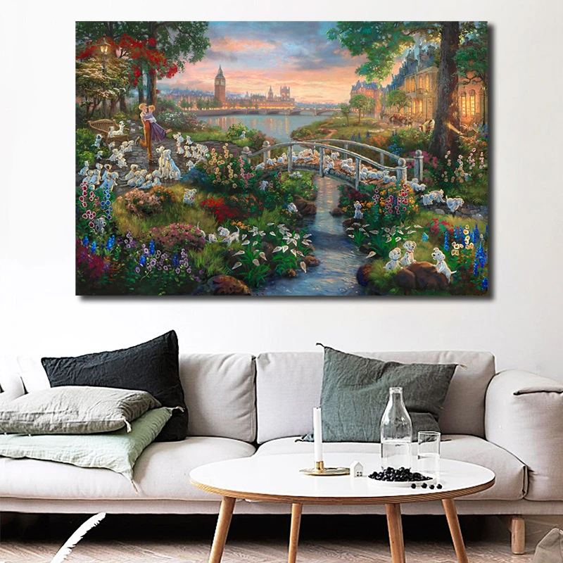 101 Dalmatians By Thomas Kinkade Art Canvas Poster Painting Wall Picture Print Modern Home Bedroom Decor Accessories Framework
101 Dalmatians By Thomas Kinkade Art Canvas Poster Painting Wall Picture Print Modern Home Bedroom Decor Accessories Framework