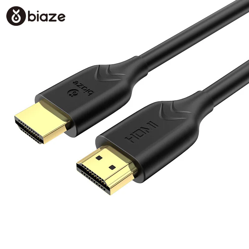 Biaze 2M HDMI Cable HDMI to HDMI Cable HDMI 2.0 4K * 2K 3D Video 60FPS Cable for HD TV LCD Laptop PS3 Projector Computer Cable
Biaze 2M HDMI Cable HDMI to HDMI Cable HDMI 2.0 4K * 2K 3D Video 60FPS Cable for HD TV LCD Laptop PS3 Projector Computer Cable