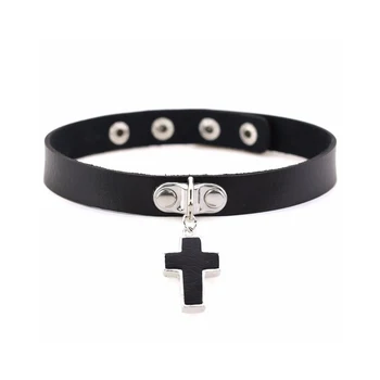 Black cross Gothic choker necklace women Punk rock Goth Choker trendy chocker collar for women fashion jewelry wholesale
Black cross Gothic choker necklace women Punk rock Goth Choker trendy chocker collar for women fashion jewelry wholesale