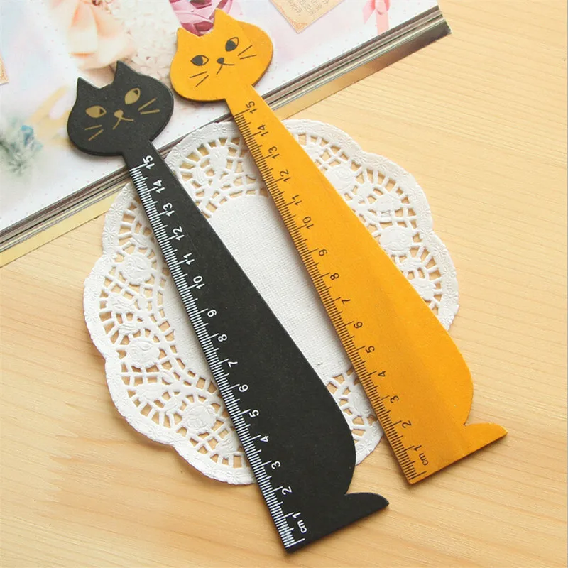 1PCS 15cm Kawaii Cat Shape Ruler Cute Wood Animal Straight Rulers Gift For Kids School Supplies Stationery Sewing Tools
1PCS 15cm Kawaii Cat Shape Ruler Cute Wood Animal Straight Rulers Gift For Kids School Supplies Stationery Sewing Tools