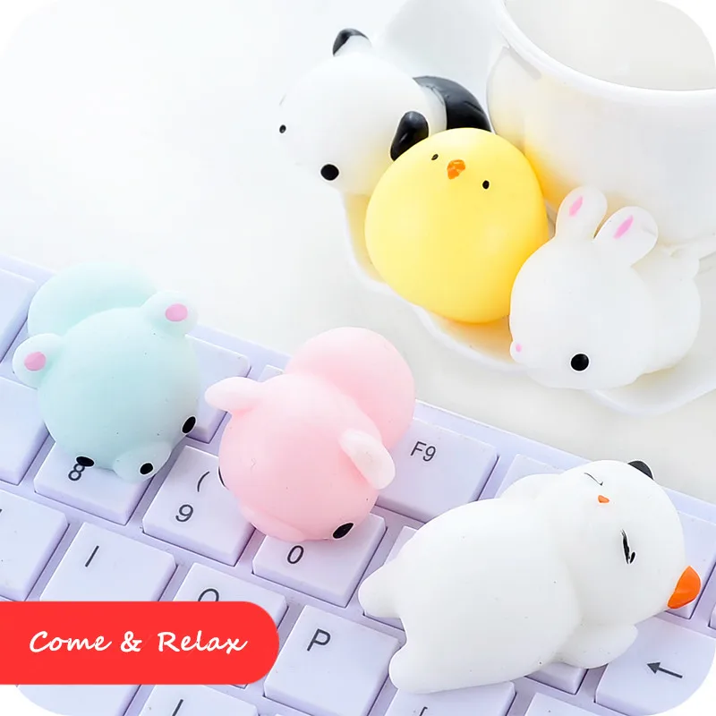 New 16 Pcs Mini Cute Mochi Animals 5