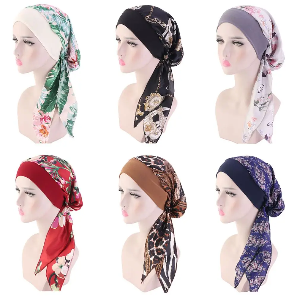 Women Muslim Hijab Caps Bandana Printed Turban Chemo Hats Long Hair Band Head Wrap Islamic Headscarf Hair Loss Hat Arab Fashion
Women Muslim Hijab Caps Bandana Printed Turban Chemo Hats Long Hair Band Head Wrap Islamic Headscarf Hair Loss Hat Arab Fashion