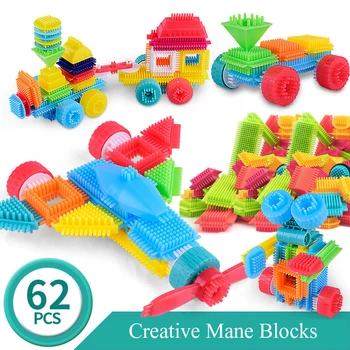 62pcs Assembled Building Blocks Creative DIY Mane Building Blocks Soft Fur Blocks Imagination Educational Learning Toys For baby
62pcs Assembled Building Blocks Creative DIY Mane Building Blocks Soft Fur Blocks Imagination Educational Learning Toys For baby