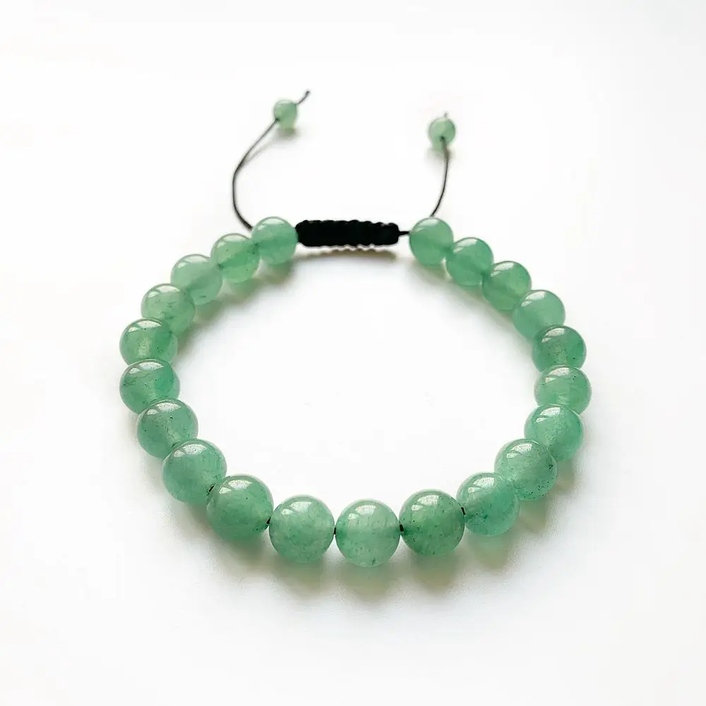 Natural Green Aventurine Stone Beads 8mm Bracelets Energy Healing Chakra Reiki Crystals Stone Adjustale Bracelet 1pc
Natural Green Aventurine Stone Beads 8mm Bracelets Energy Healing Chakra Reiki Crystals Stone Adjustale Bracelet 1pc