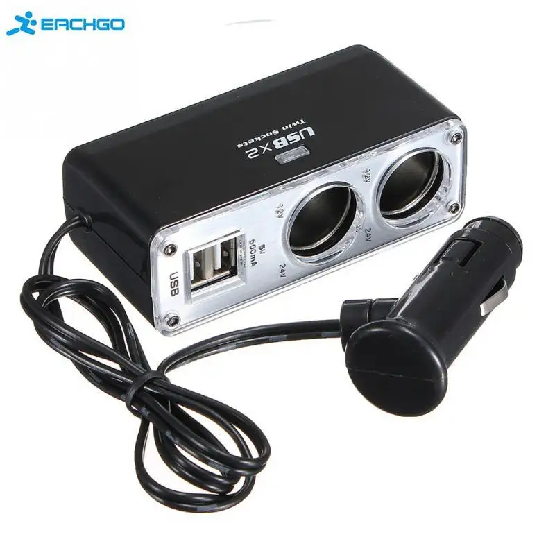Brand New Double USB Port 2 Way Car Cigarette Lighter Socket Splitter Charger Adapter
Brand New Double USB Port 2 Way Car Cigarette Lighter Socket Splitter Charger Adapter