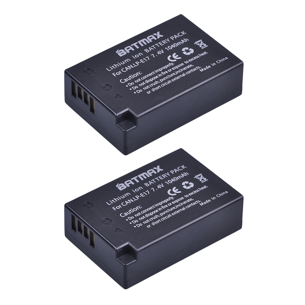 2Pcs LP-E17 LP E17 LPE17 Lion Battery for Canon EOS M3 M5 760D/800D/Kiss 8000D/Rebel T6s 750D/Kiss X8i/Rebel T6i/ M3
2Pcs LP-E17 LP E17 LPE17 Lion Battery for Canon EOS M3 M5 760D/800D/Kiss 8000D/Rebel T6s 750D/Kiss X8i/Rebel T6i/ M3