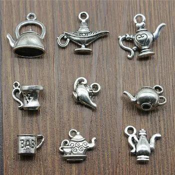 10pcs Antique Silver Color 3D Kettle Charms 3D Teapot Charms Pendants Jewelry Accessories 3D Flagon Charms
10pcs Antique Silver Color 3D Kettle Charms 3D Teapot Charms Pendants Jewelry Accessories 3D Flagon Charms