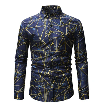Mens Brand Print Shirt 2019 Fashion Casual Long Sleeve Dress Shirt Men Slim Fit Business Social Shirts Male Camisas Hombre XXXL
Mens Brand Print Shirt 2019 Fashion Casual Long Sleeve Dress Shirt Men Slim Fit Business Social Shirts Male Camisas Hombre XXXL