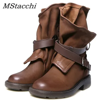 MStacchi Real Genuine Leather Shoes Women Autumn Boots Shoes Women Retro Boots Handmade Ankle Boots Flat Boots Zip Casual Shoes
MStacchi Real Genuine Leather Shoes Women Autumn Boots Shoes Women Retro Boots Handmade Ankle Boots Flat Boots Zip Casual Shoes