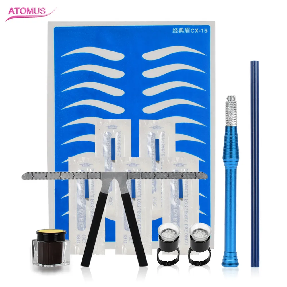 ATOMUS Professional 3D Permanent Eyebrow Tattoo Practice Skin Kit Microbladings Pen Set Tattoo Pigment Makeup Beauty Tools
ATOMUS Professional 3D Permanent Eyebrow Tattoo Practice Skin Kit Microbladings Pen Set Tattoo Pigment Makeup Beauty Tools