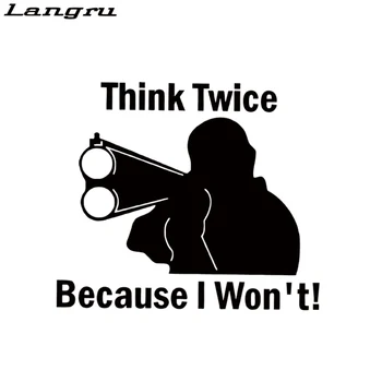 Langru Think Twice Because I Won't Vinyl Decal Car Stying Decoration Personality Car Stickers JDM
Langru Think Twice Because I Won't Vinyl Decal Car Stying Decoration Personality Car Stickers JDM