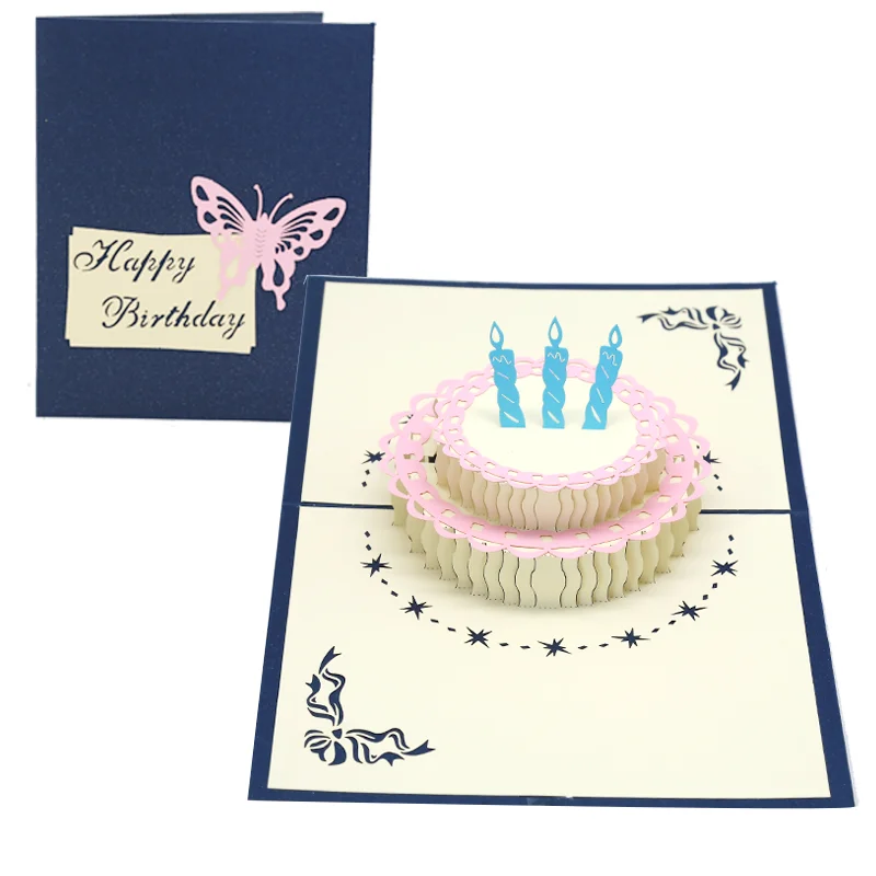 1pc happy birthday wedding eid mubaCreative 180 degree foldable 3d cake card birthday card paper carving birthday gift girl
1pc happy birthday wedding eid mubaCreative 180 degree foldable 3d cake card birthday card paper carving birthday gift girl