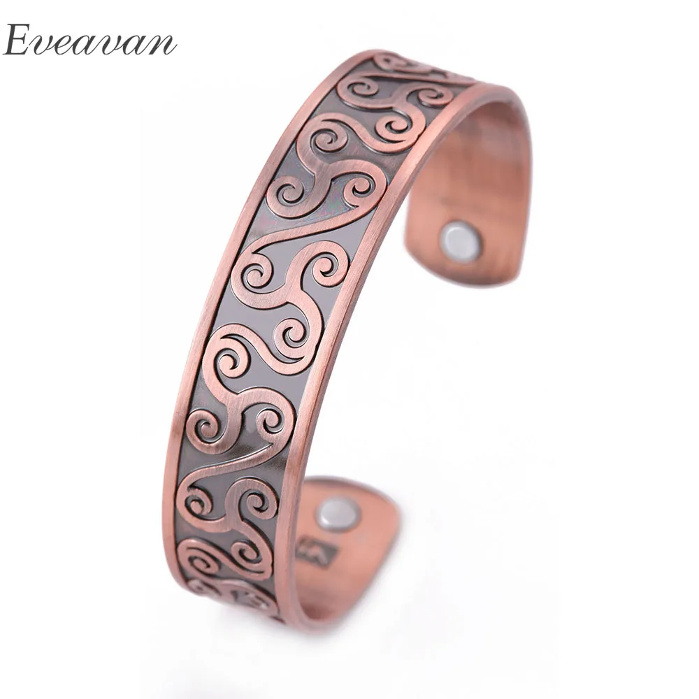 EUEAVAN 5pcs Irish Knot Triskele Pattern Magnetic Cuff Bangles Healthcare Adjustable Bracelet Amulet Jewelry For Men Women
EUEAVAN 5pcs Irish Knot Triskele Pattern Magnetic Cuff Bangles Healthcare Adjustable Bracelet Amulet Jewelry For Men Women