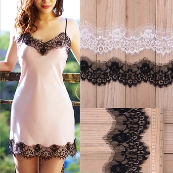 9M/lot Eyelash Black White Soft Floral Classic Lace Trim Decoration Crafts Sewing Lace Trim For Dress Making Decoration
9M/lot Eyelash Black White Soft Floral Classic Lace Trim Decoration Crafts Sewing Lace Trim For Dress Making Decoration