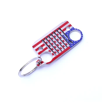 2018 New Style American flag Stainless Steel Grill car KeyChain, Car KeyRing for Jeep CJ JK, TJ, YJ XJ Hot sale
2018 New Style American flag Stainless Steel Grill car KeyChain, Car KeyRing for Jeep CJ JK, TJ, YJ XJ Hot sale