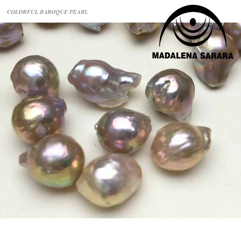 MADALENA SARARA AAA 12-13 мм красочные фиолетовый розовый белый барочный жемчуг странная