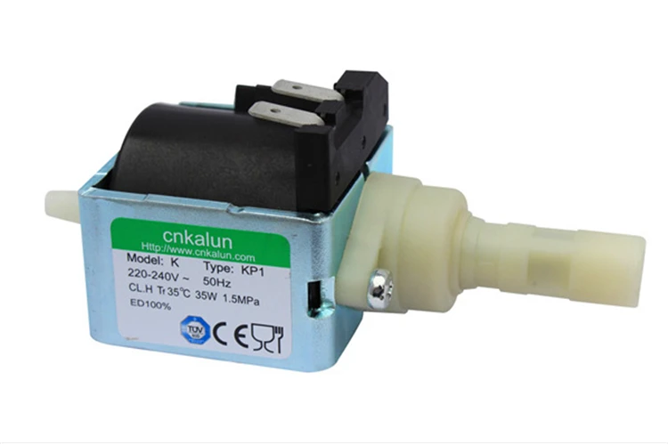 Miniature electromagnetic pump plunger pump iron coffee machine power 220-240V-50Hz-35W
Miniature electromagnetic pump plunger pump iron coffee machine power 220-240V-50Hz-35W