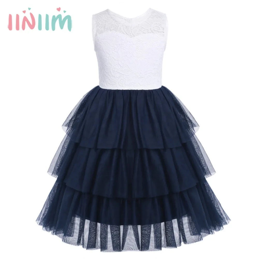 6 Color Hot Summer Girls Lace Mesh Sleeveless Tiered Toddler Flower Girl Dress Vestidos Tulle Tutu Dress for First Communion
6 Color Hot Summer Girls Lace Mesh Sleeveless Tiered Toddler Flower Girl Dress Vestidos Tulle Tutu Dress for First Communion